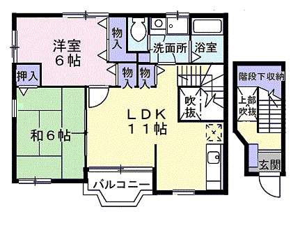 グリシーナ湘南Aの間取り
