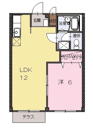 ドミール神明Bの間取り