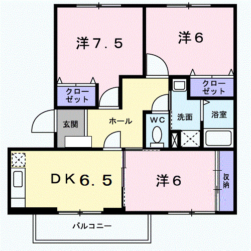 エストセゾンの間取り