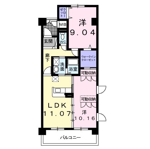 アーデントグレイスの間取り