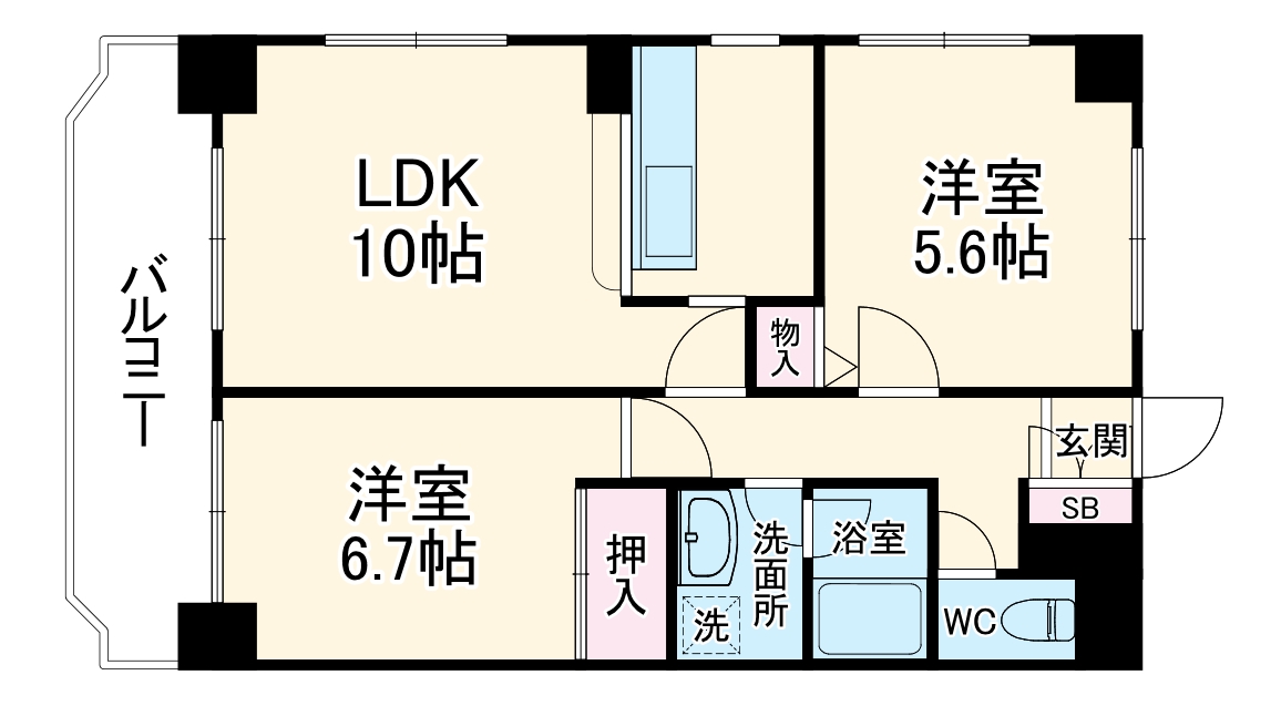 グランデスト丸山台の間取り