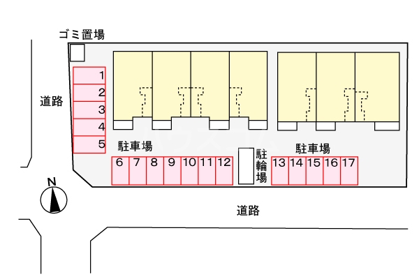 2/5 駐車場
