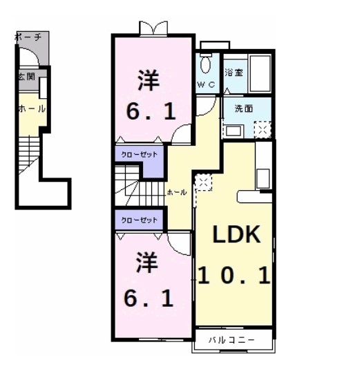 レスポアール・トロワの間取り