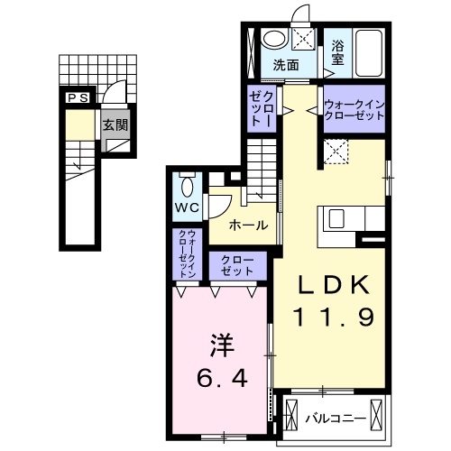 フェリチタ ナギの木の間取り