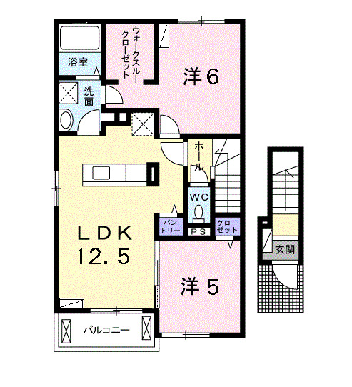 シャローム Ⅱの間取り