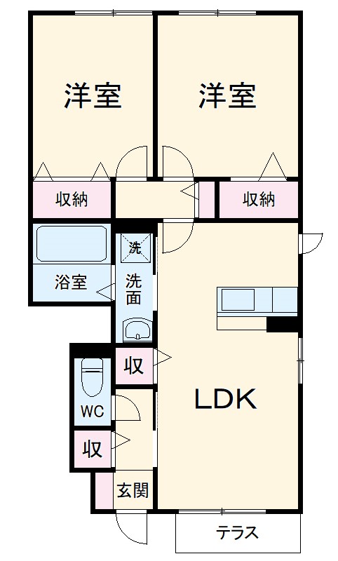 サン・ルミエの間取り