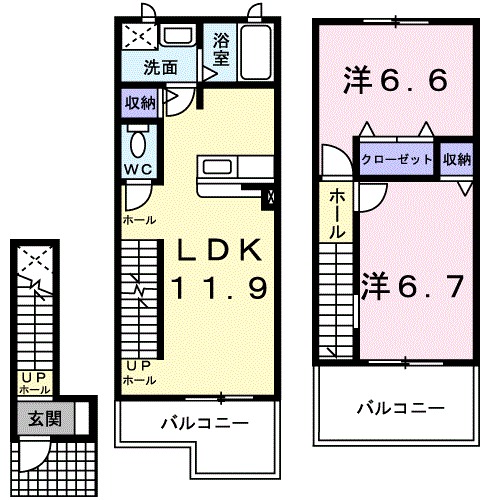 ヴァン・コリーヌの間取り
