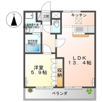 ユーパークAの間取り