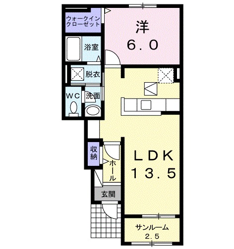 エレガンテ プレッソ Bの間取り