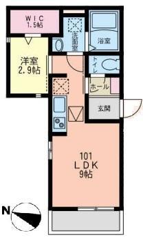 ラシーネ磯子の間取り