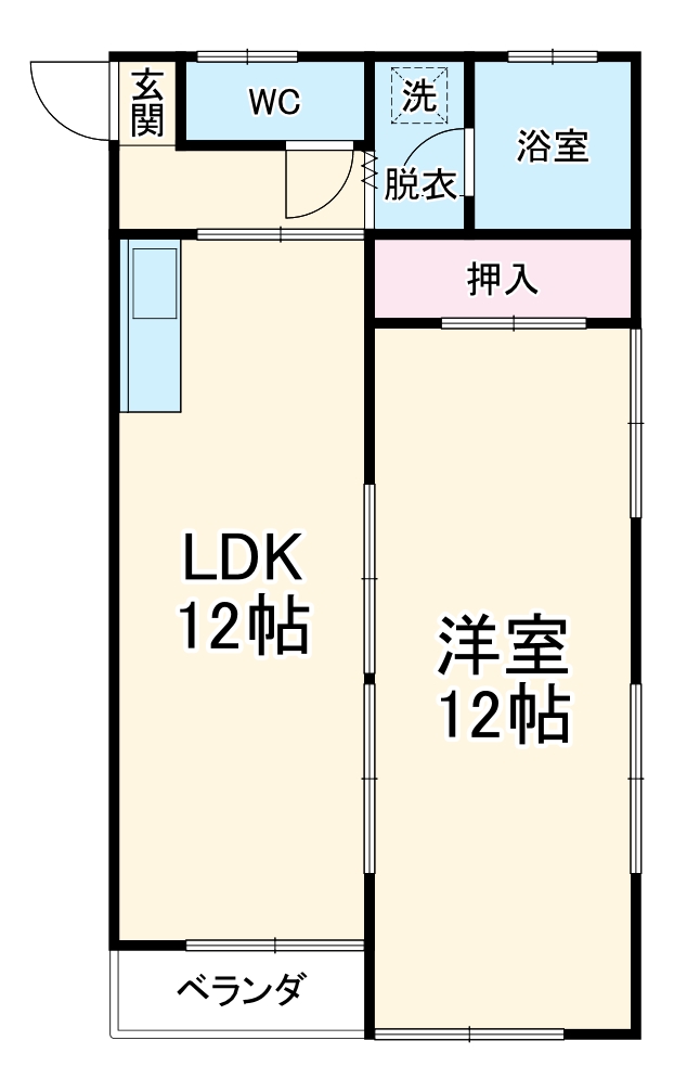 朝日堂コーポの間取り