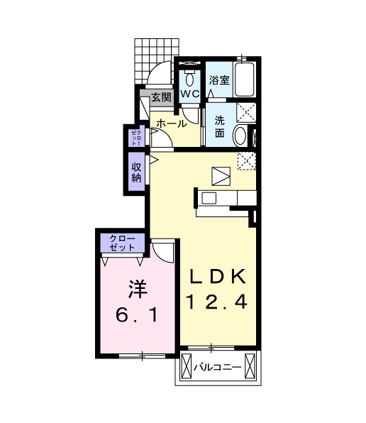 アステール Aの間取り
