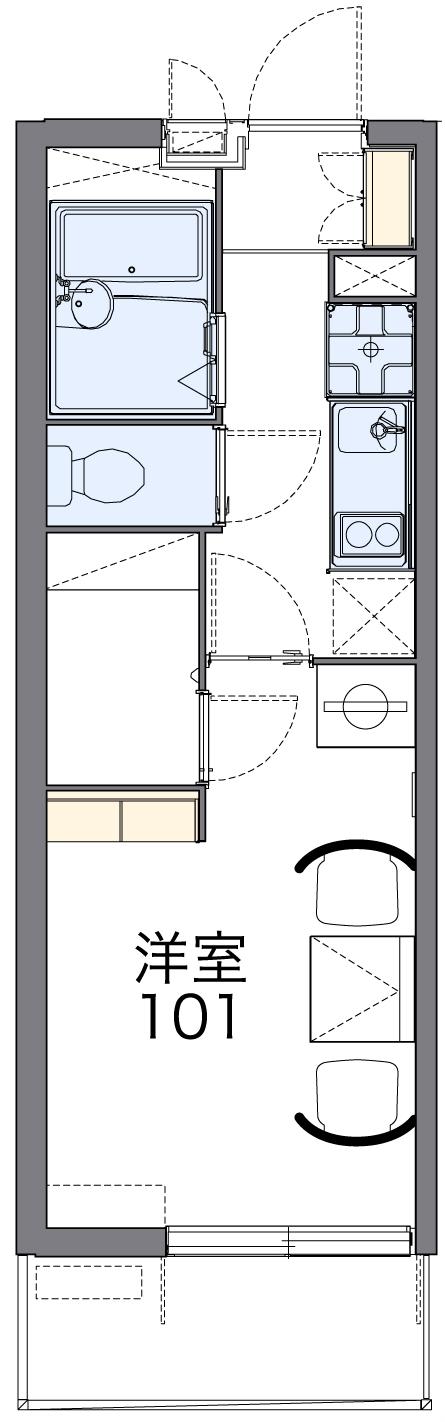 レオパレスモンジュイの間取り