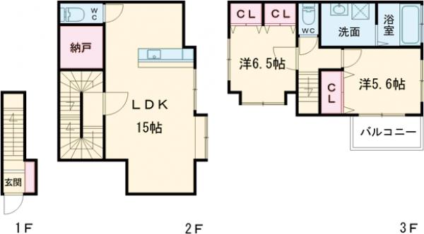 シャイニング駒沢の間取り