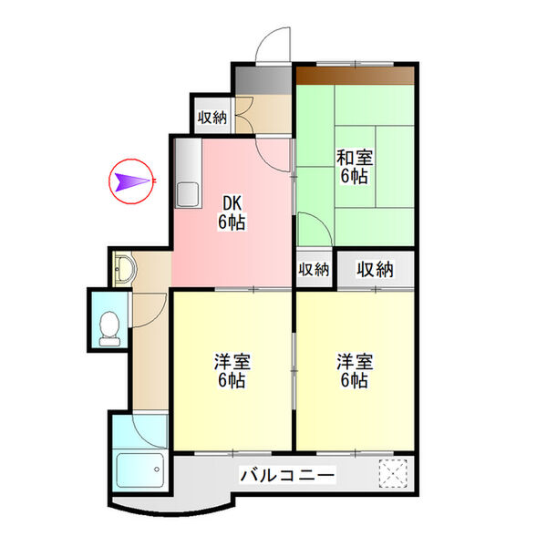 メゾンカトウⅡの間取り