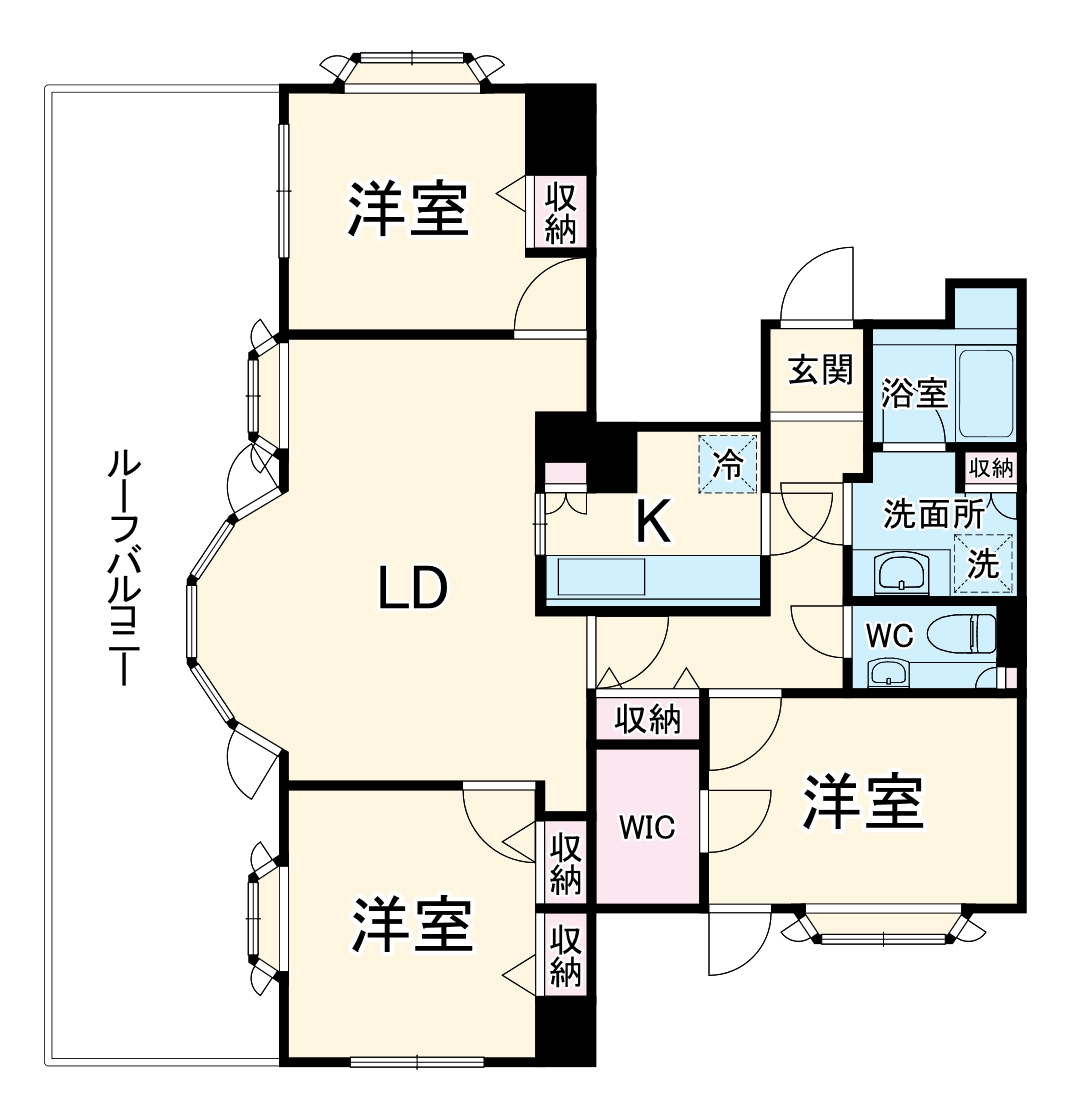 磯子台スカイマンションの間取り
