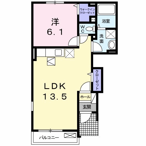 ルナ・ピエナⅠの間取り