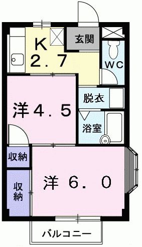 シャルマン新道の間取り