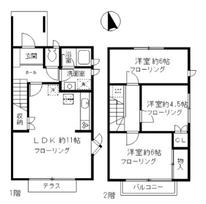 PINE GARDEN C棟の間取り