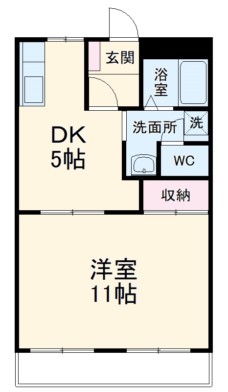レスポワール太田の間取り