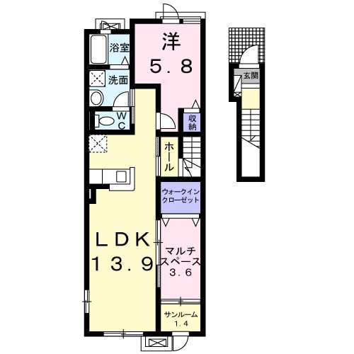 Ｓｈａｎｃｅ　（シャンス）の間取り