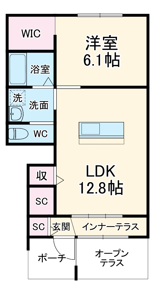 Verger Collineの間取り
