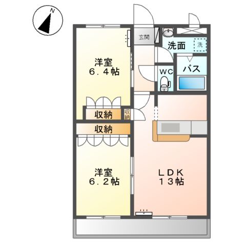 アプリコットの間取り