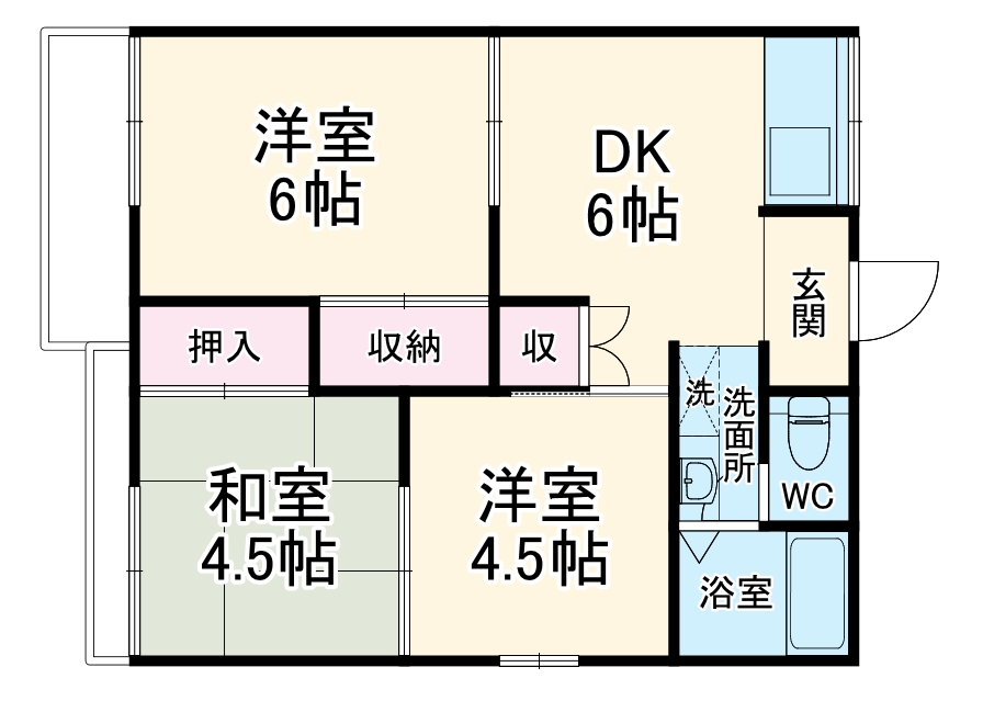 添田ハイツの間取り