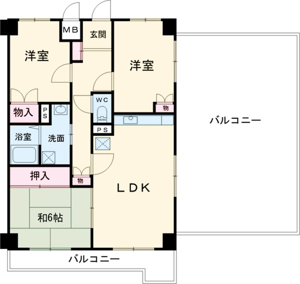 ハイラーク上大岡の間取り