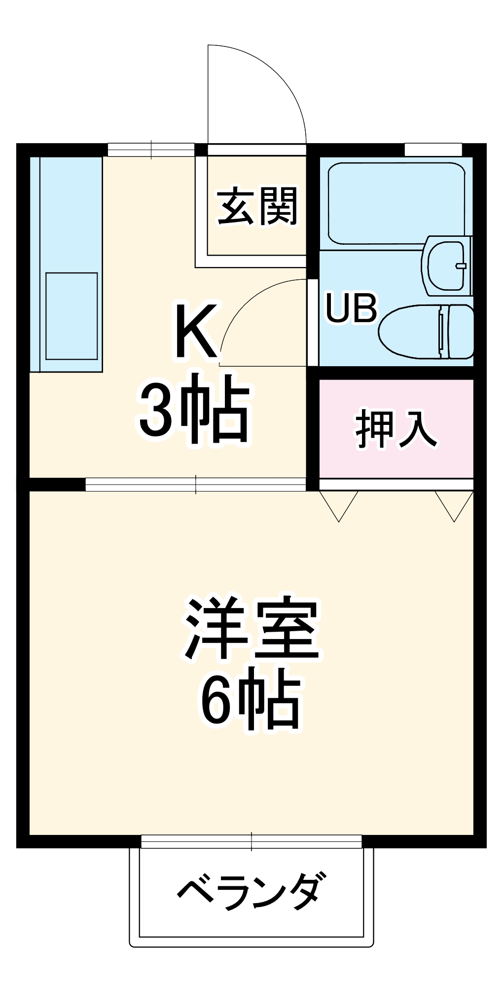 コーポサンライズの間取り