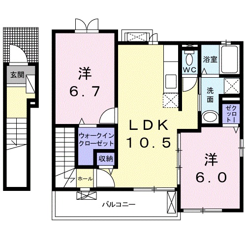フォレスタ横須賀の間取り