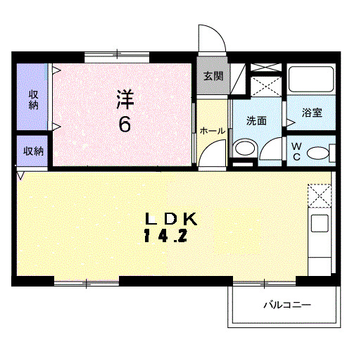 エトワール畔見 Cの間取り