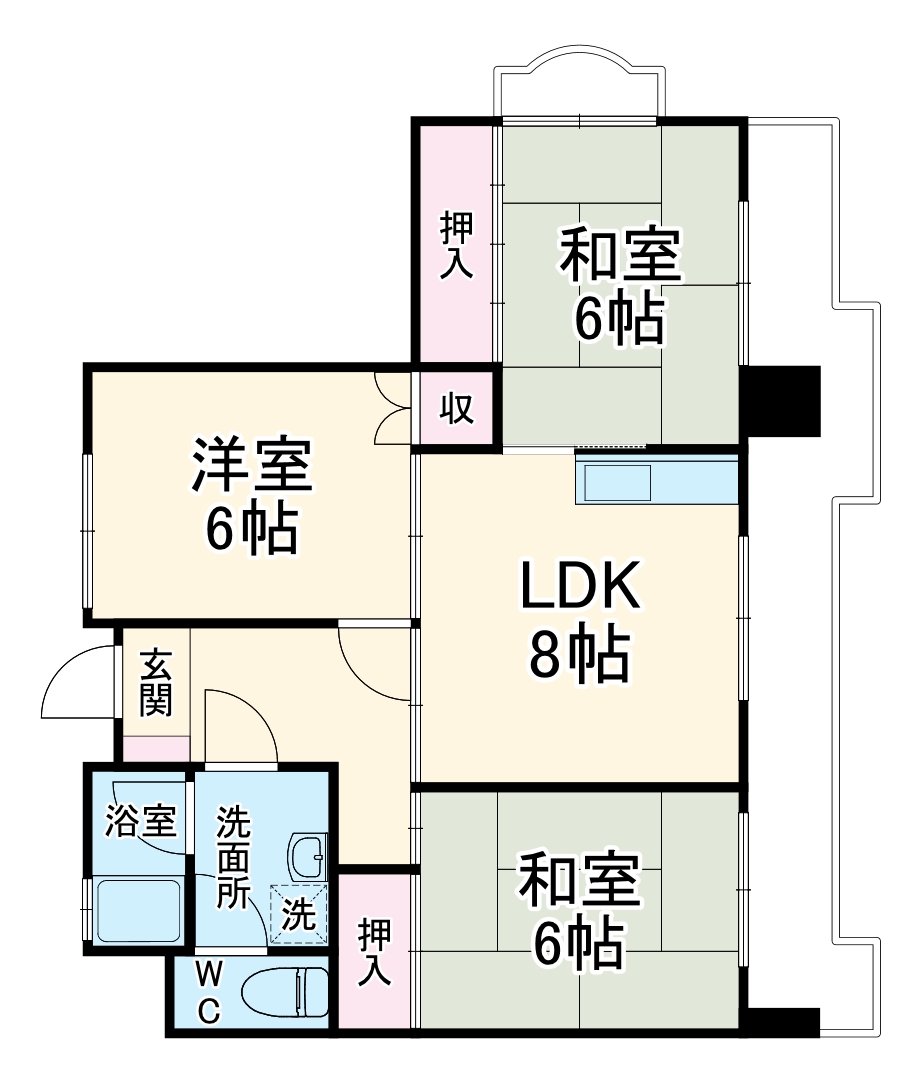 リーボンキャッスルの間取り