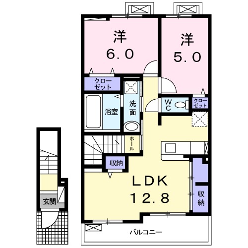 プレジールⅡの間取り