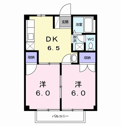 カーサ喜見塚の間取り