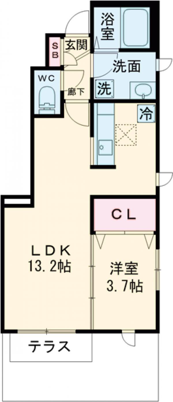 ブルーム桜丘A棟の間取り