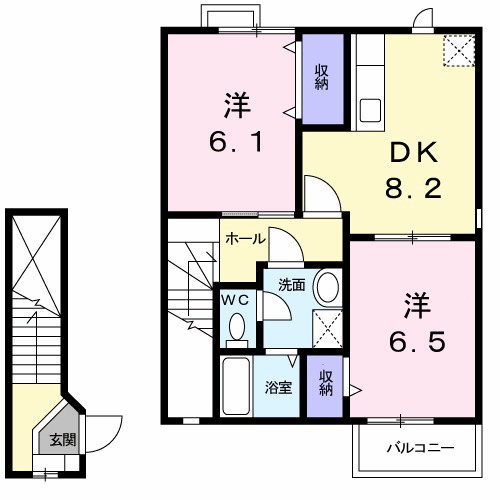 デュオの間取り