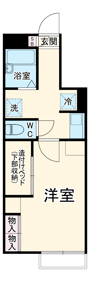 レオパレスザーリアの間取り