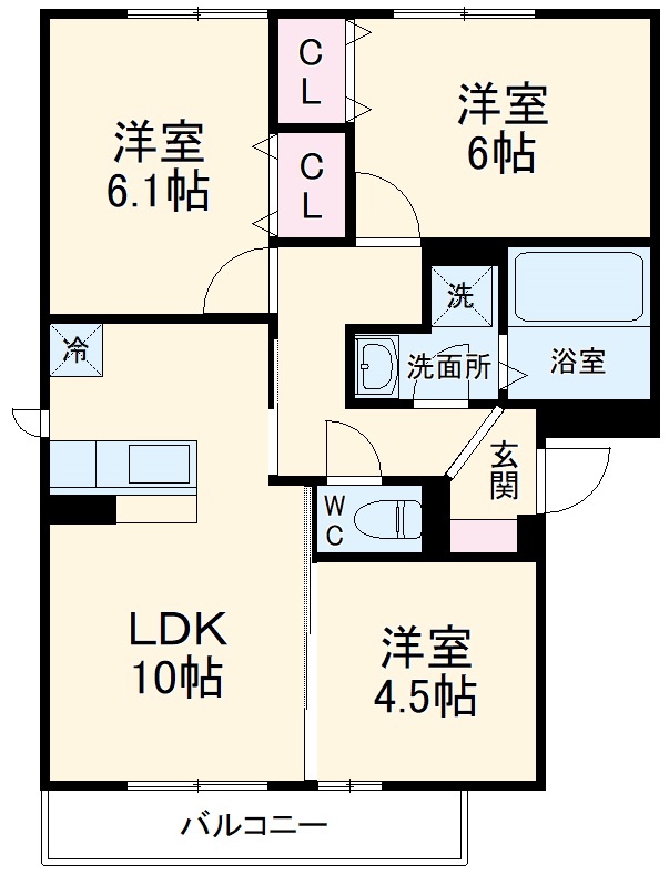 ファミールの間取り