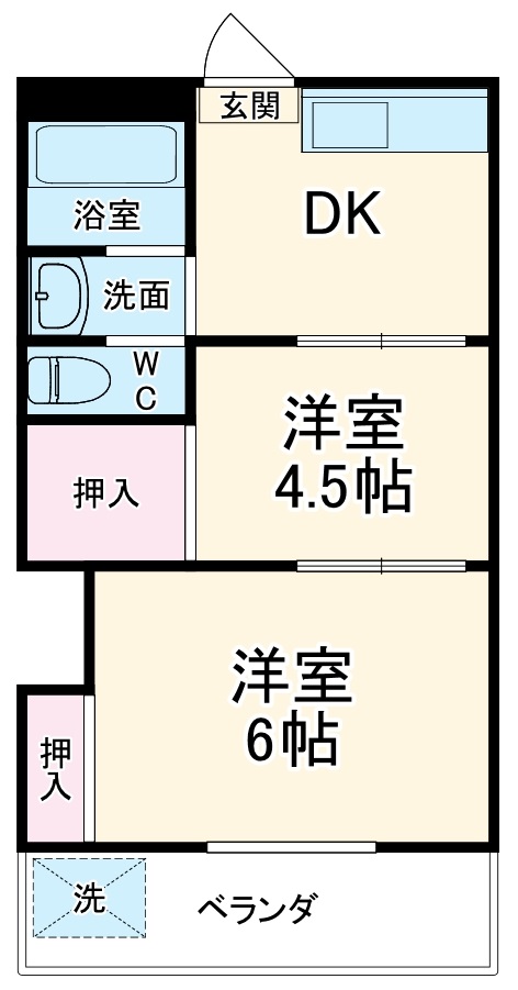 洋明ハイツの間取り