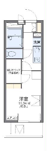 レオパレスブルーム スミの間取り