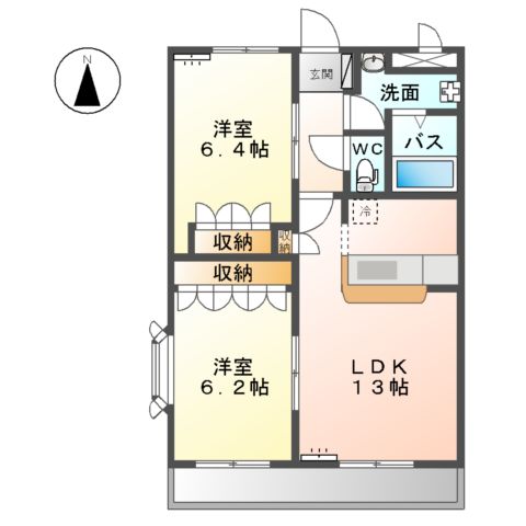 モデルナ江木の間取り