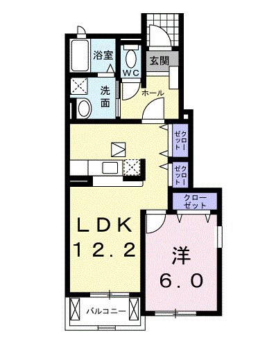 ヴィラ シンフォニーBの間取り