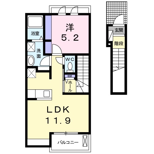 アリエッタⅢの間取り