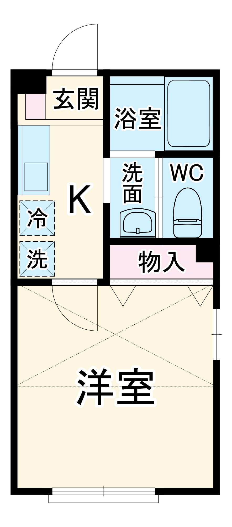 Kパレス立場の間取り