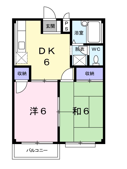 あかしあハイツの間取り