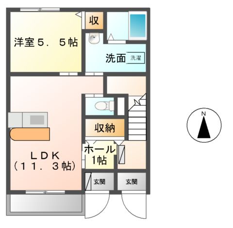 フェリチターレボスコの間取り