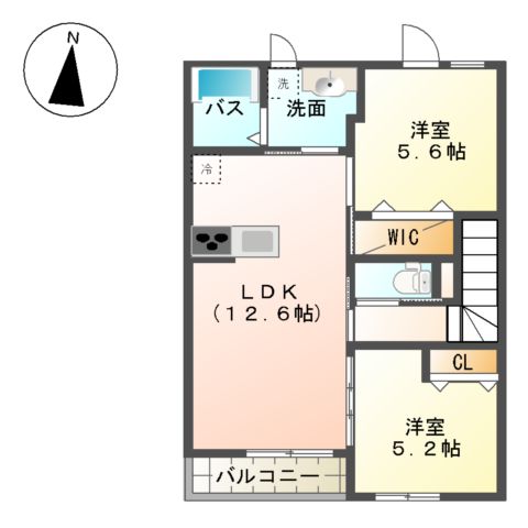 メゾンレイアの間取り