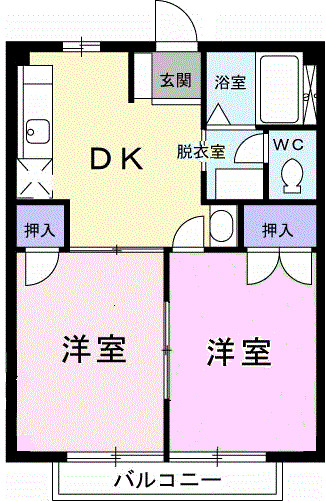 ニューシティミズホリの間取り