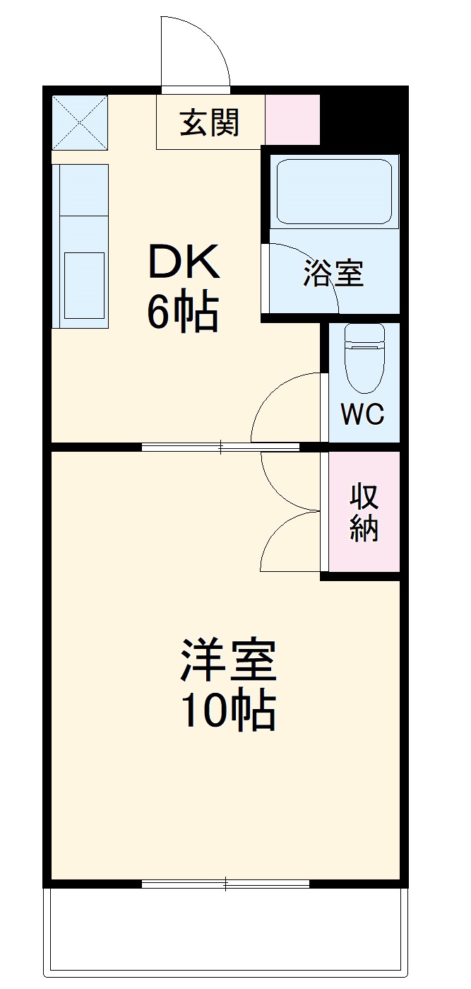 マンションCloverの間取り